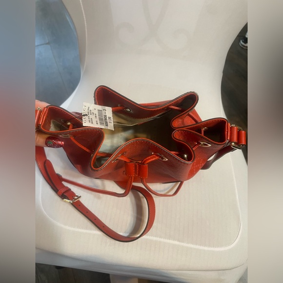 New tags Gucci Bright Diamante leather medium bucket bag red high end designer - Picture 4 of 17